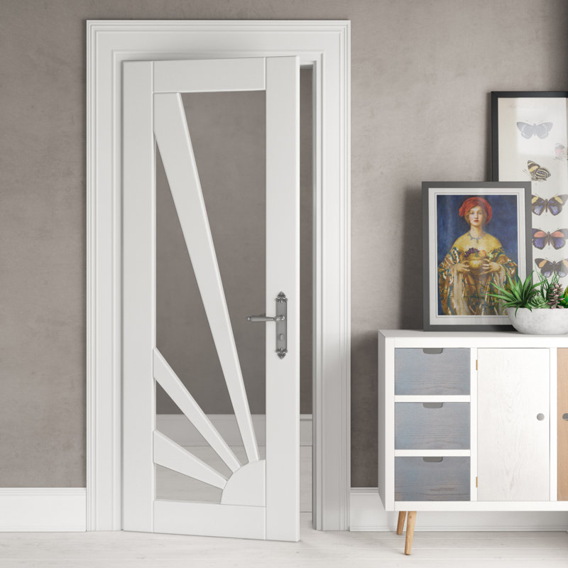 JB Kind Doors Aurora Solid Glazed MDF Slab Internal Door & Reviews
